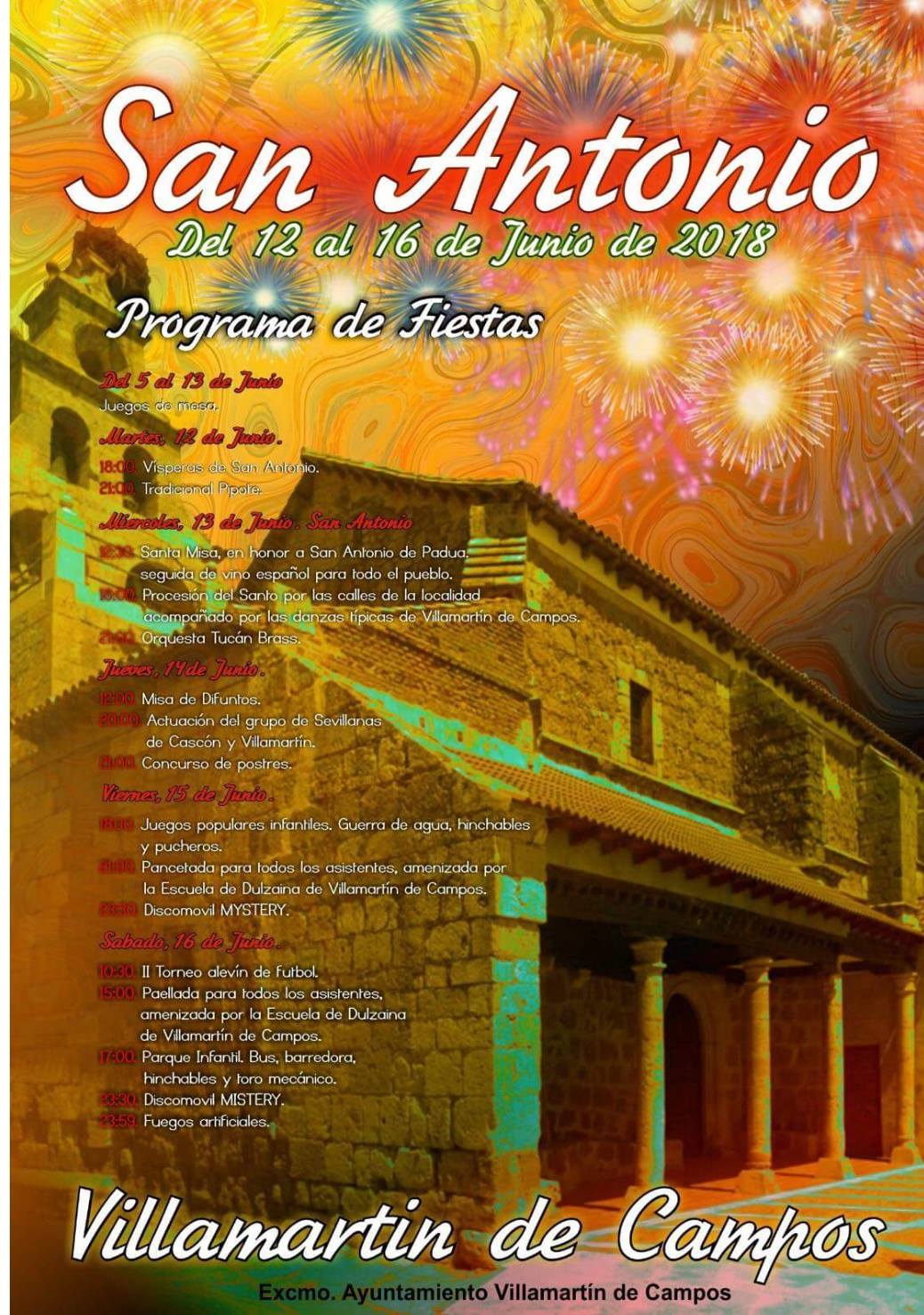 Fiestas patronales en honor a San Antonio de Padua 2018 Villamartín de Campos